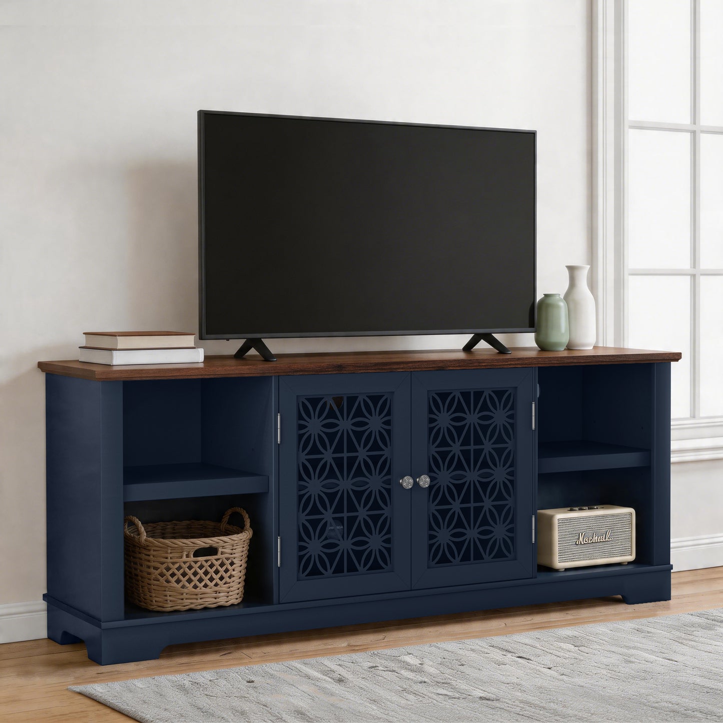 Festivo FTS26915 70" TV Stand-Navy