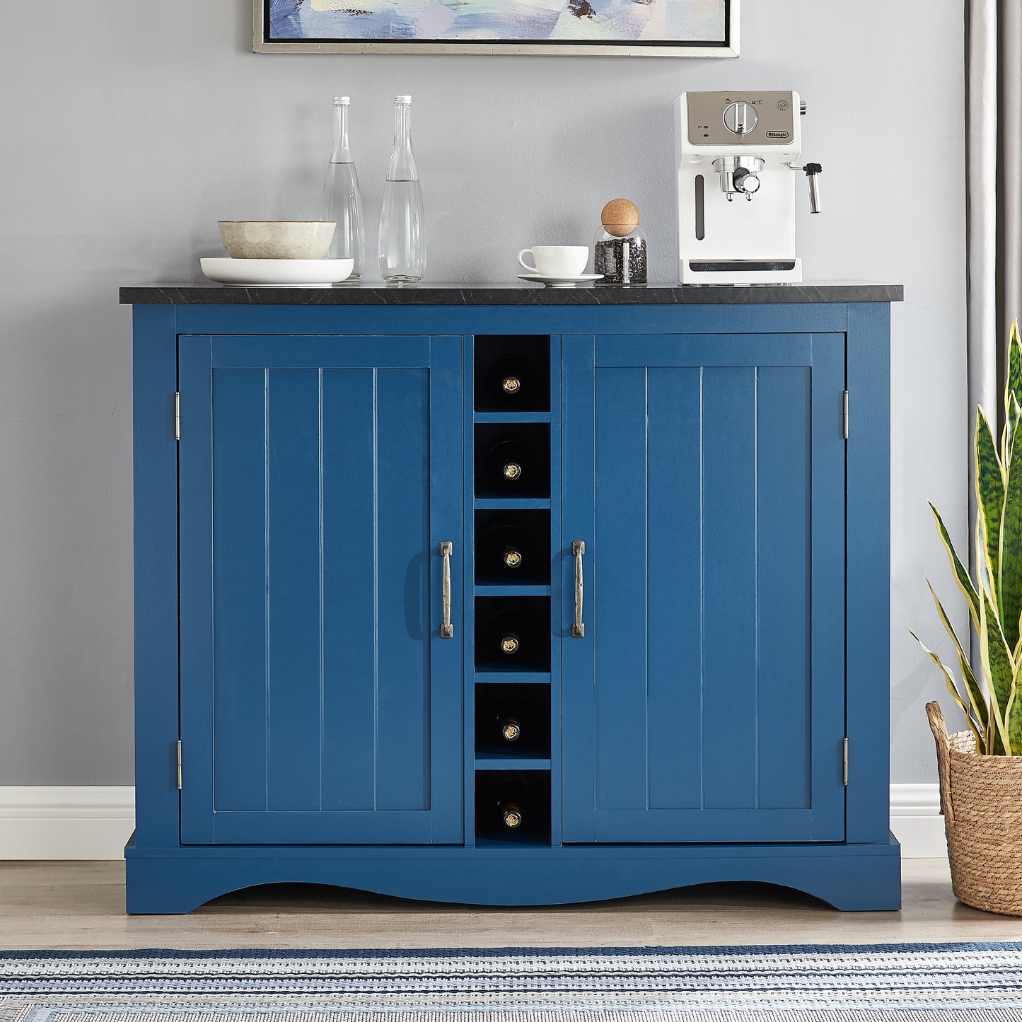Festivo FWC21180 47" Wine Cabinet-Blue