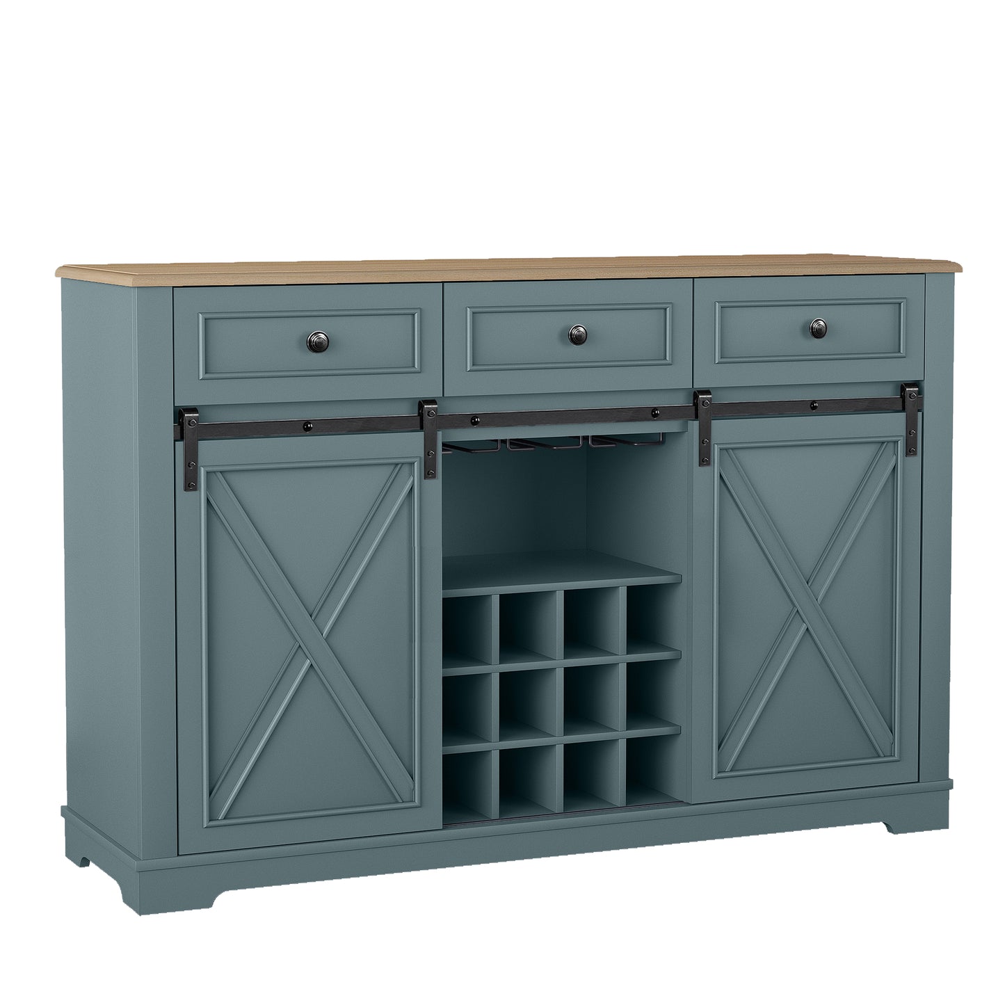 Festivo  FWC23511 54" Wine Cabinet-Blue