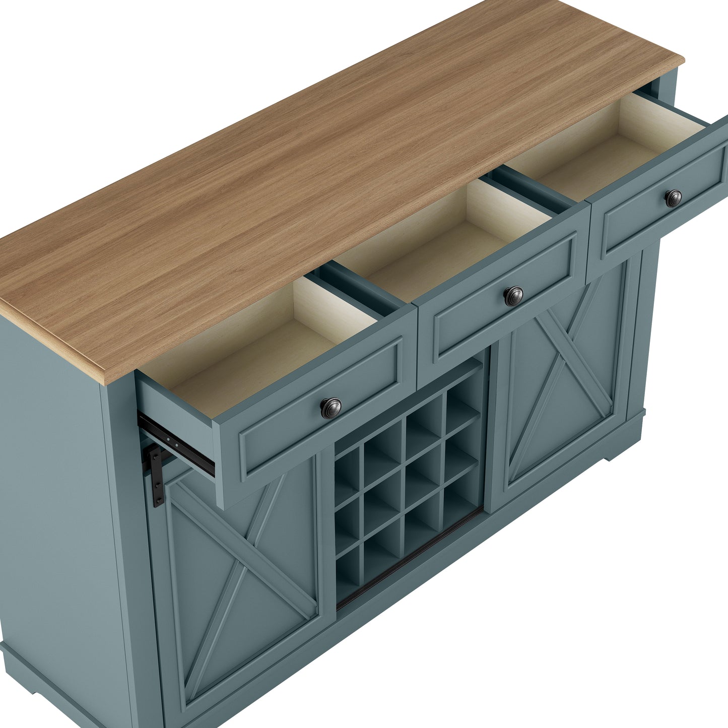 Festivo  FWC23511 54" Wine Cabinet-Blue