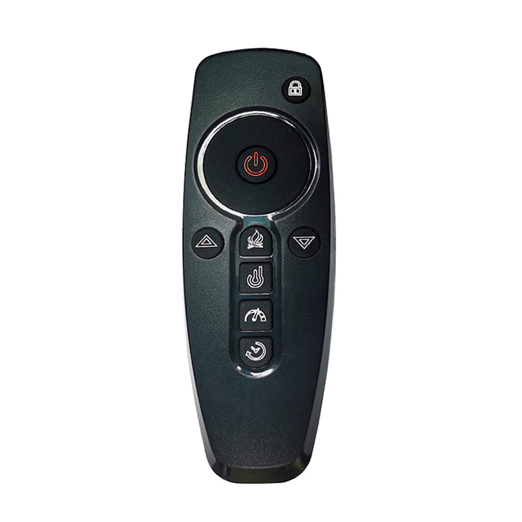 Festivo FFP25102 44.5" Electric Fireplace MGO Mantel with a Natural Stone–Look Finish-Black Travertine